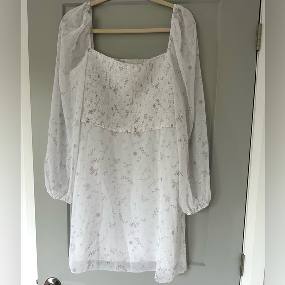 Aritzia Wilfred Villa Dress XL 16 White Light Birch - Picture 3 of 9